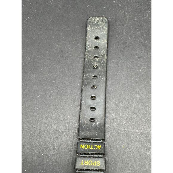 Vintage Rare Jordache Sport Racing Checkered Flag Bezel Digital Watch Black Band - Picture 5 of 7